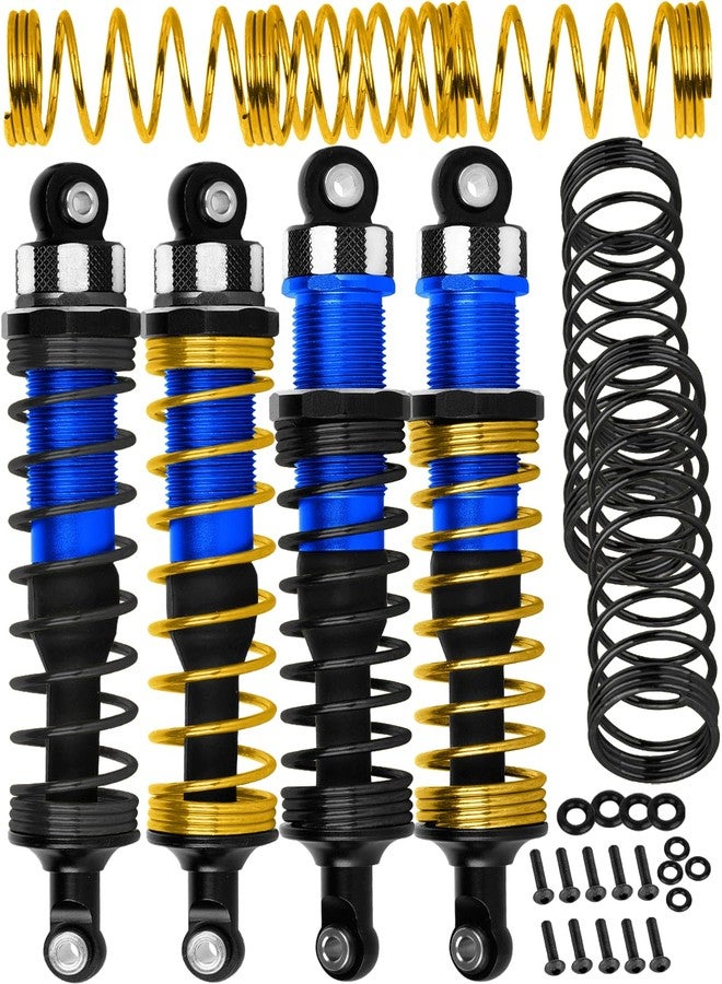 ممتص صدمات RCarmubWow RC، قطع غيار مُحسّنة لسيارات Jato 4X4 بدون فرش بمقياس 1/10، وJato 4X4 VXL، ممتصات صدمات أمامية وخلفية من سبائك الألومنيوم، بديل للرقم 7462، لون أزرق داكن - Image 1